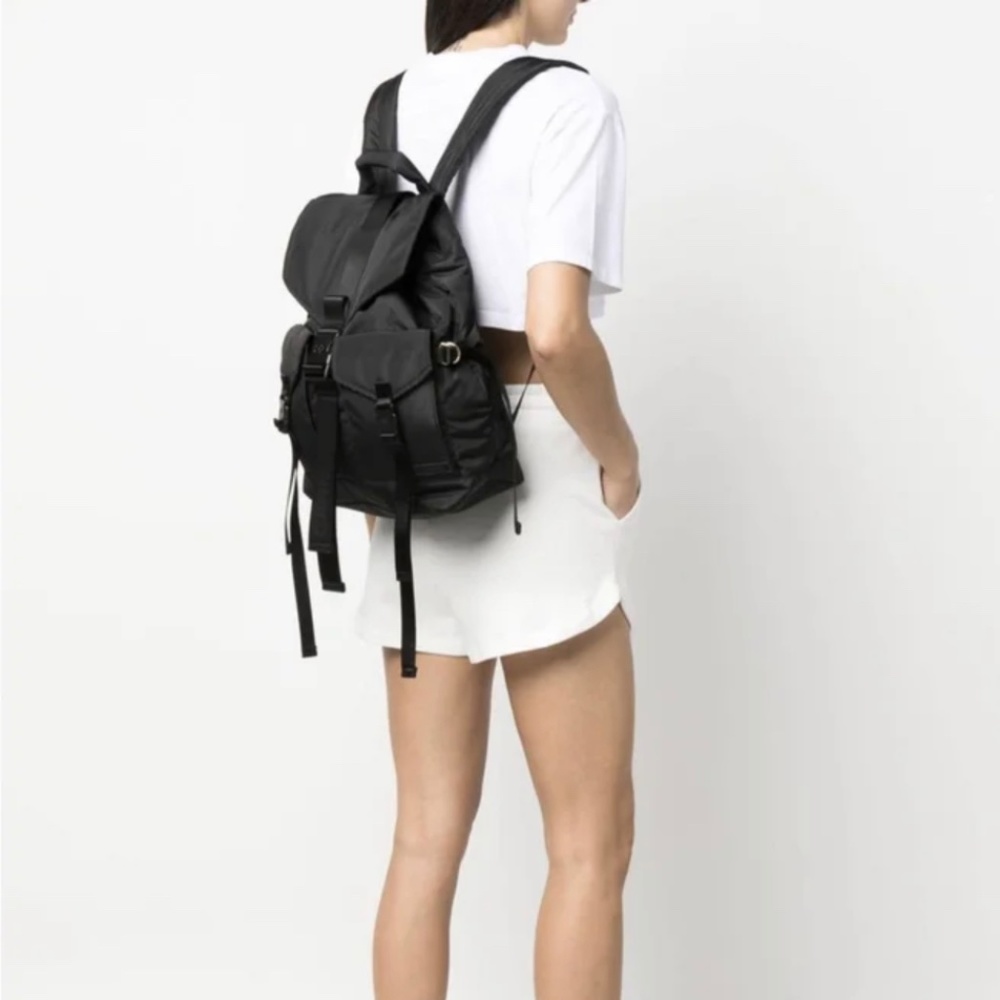 NEW Ganni big black tech backpack